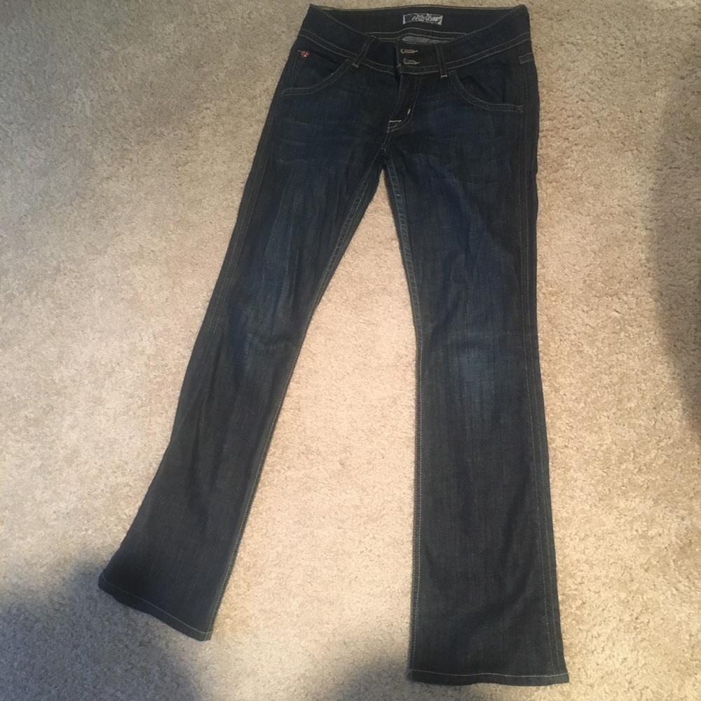 Hudson dark wash boot leg jeans